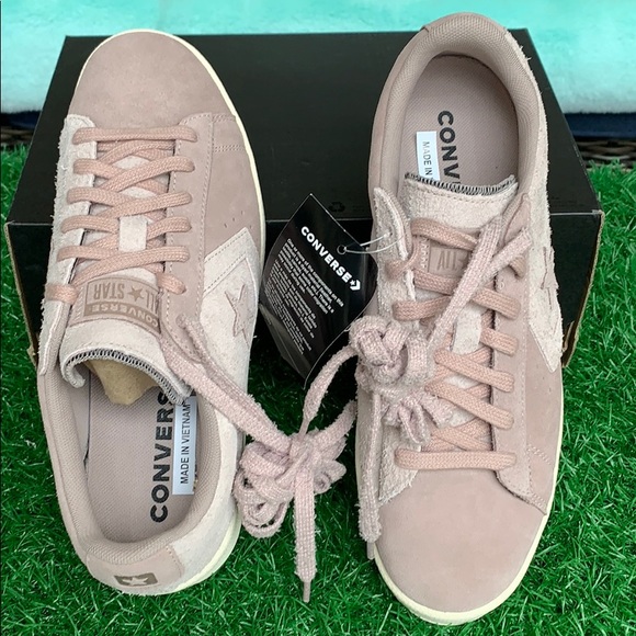 CONVERSE PRO LEATHER OX SHADOW GREY/GUM DARK HON W - Picture 7 of 16